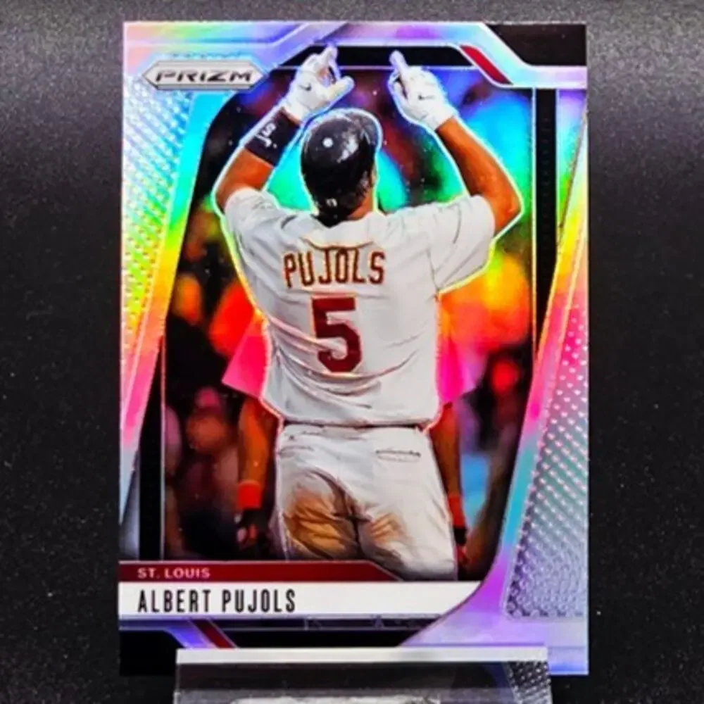 Albert Pujols Topps Chrome Purple Refractor Ice Prizm Dodgers Cardinals Star